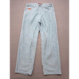 Vintage Empyre Corduroy Pants Sz 32 Light Blue Relaxed Wide Leg Skate Streetwear